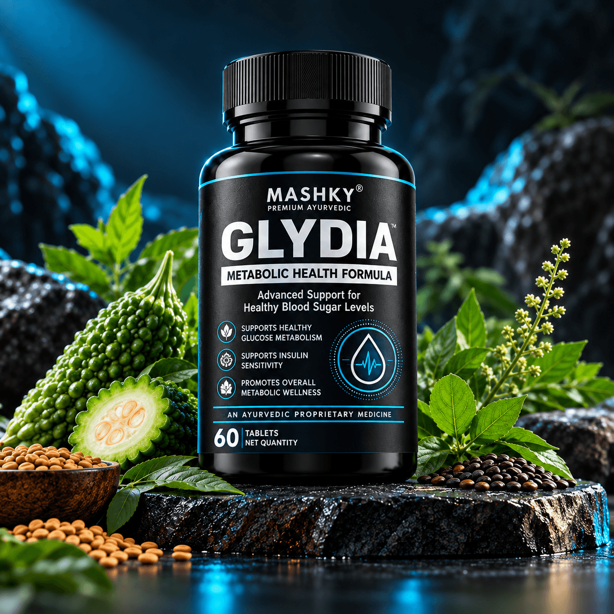 MASHKY Glydia bottle, front-on