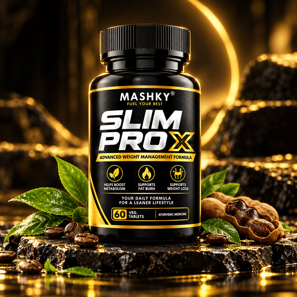 MASHKY Slim Pro X bottle, front-on